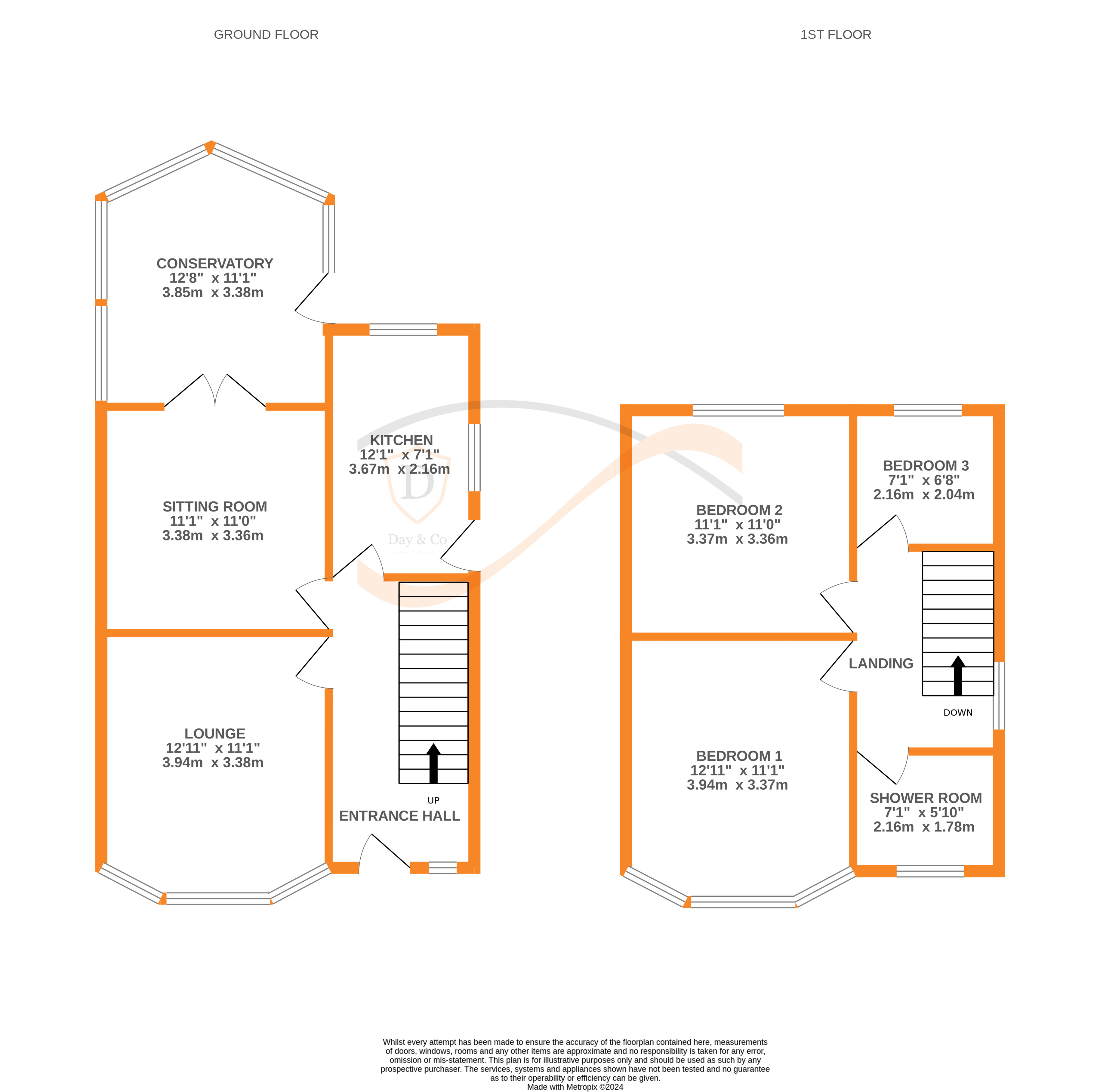 Floorplans For Worth Avenue, Keighley, West Yorkshire