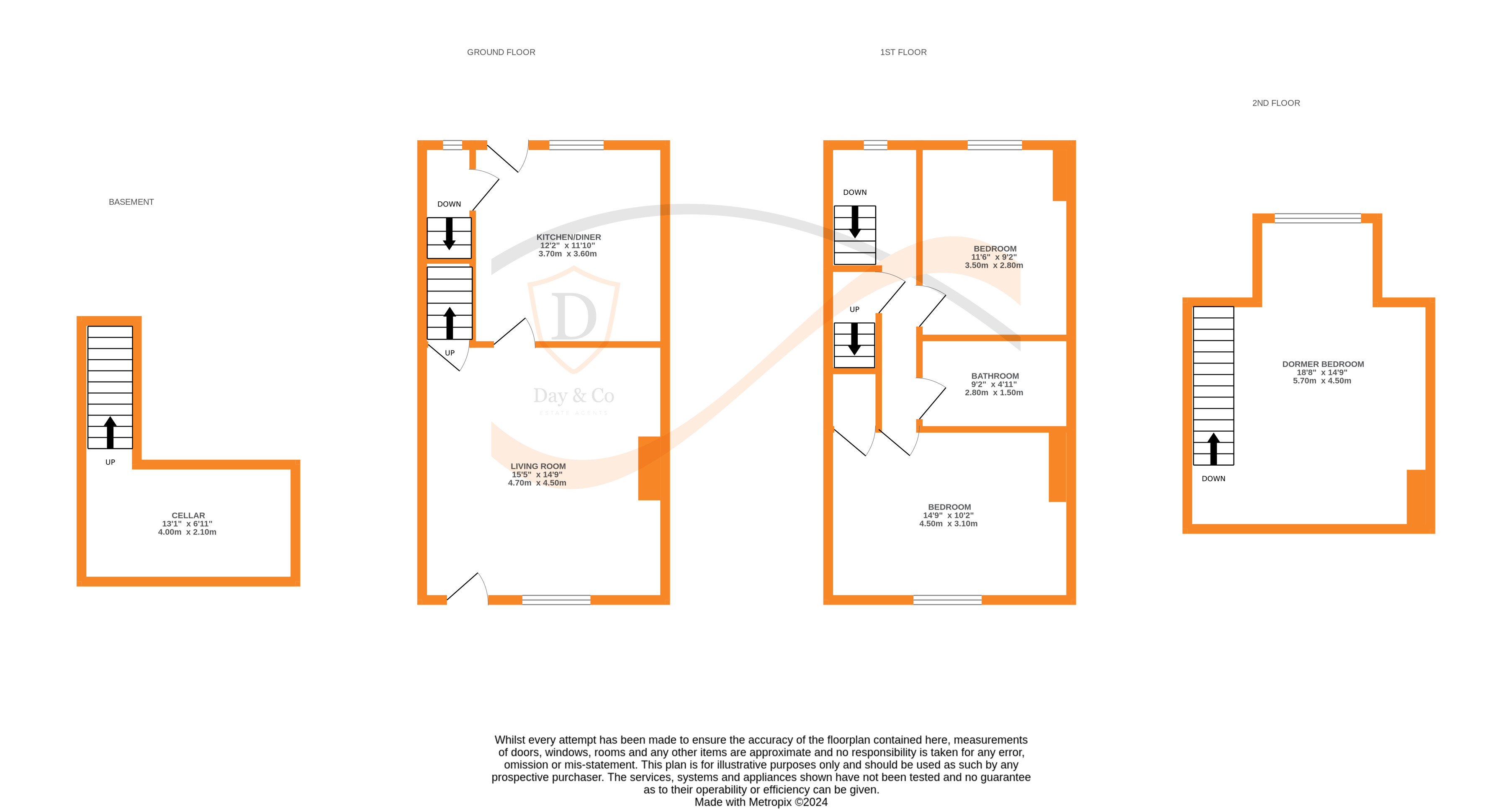 Floorplans For Long Lee Terrace, Keighley, West Yorkshire