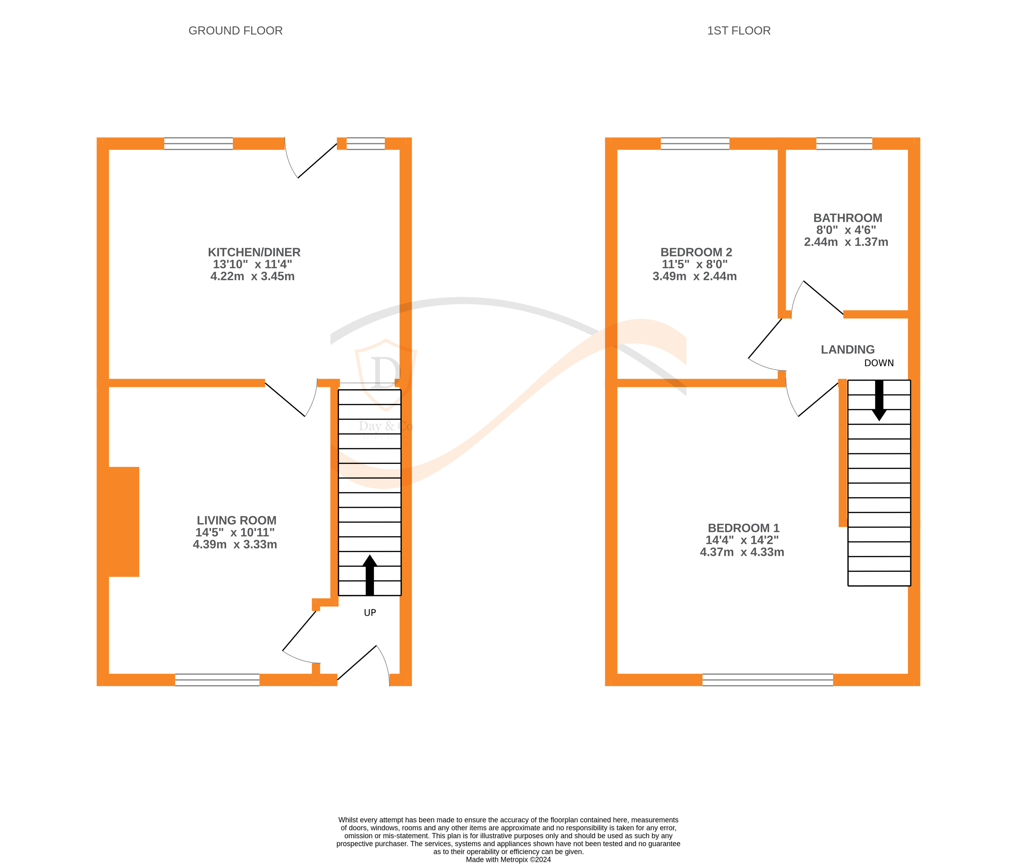 Floorplans For Colenso Walk, Keighley, West Yorkshire