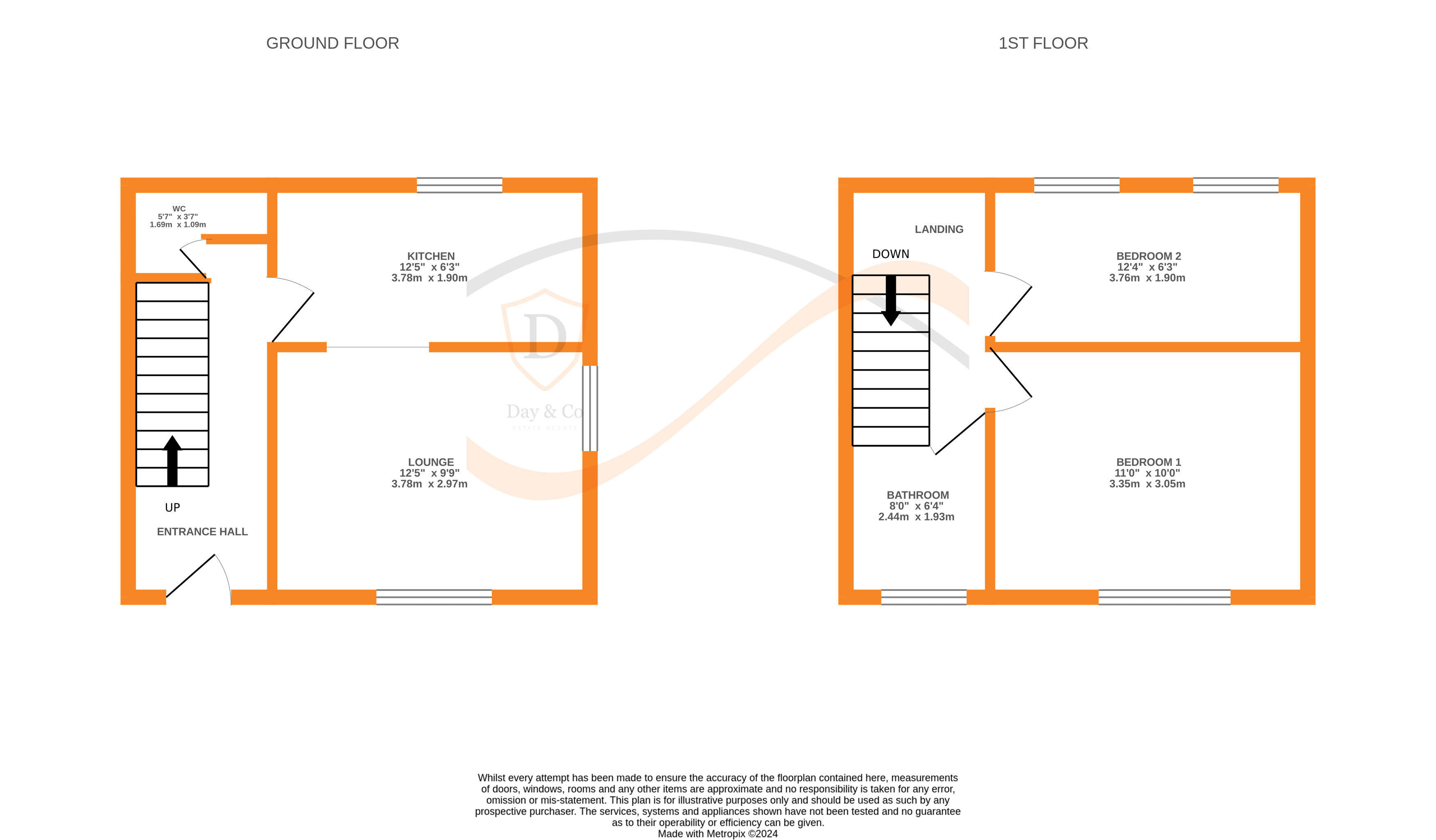 Floorplans For Oakworth, Keighley, West Yorkshire