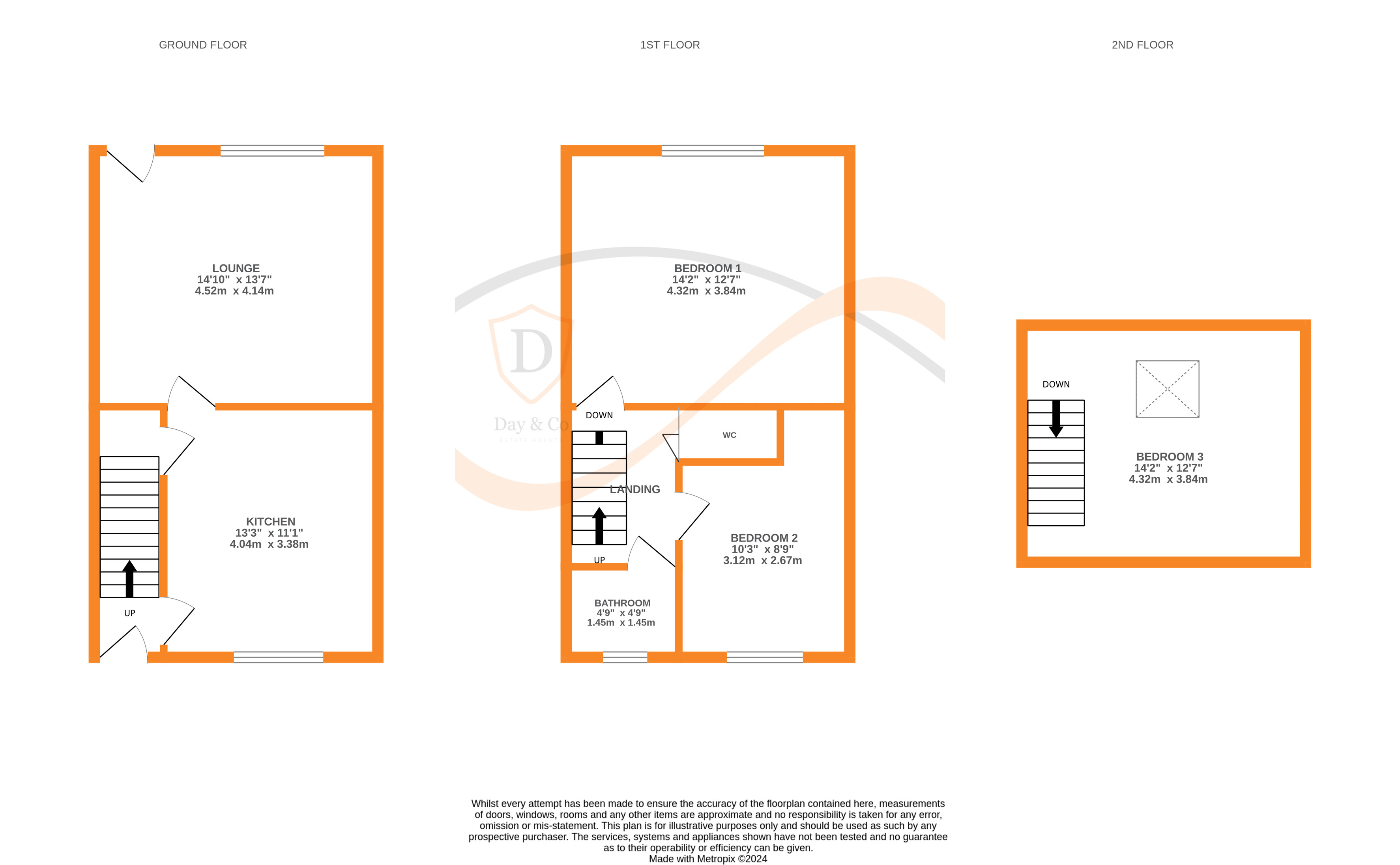 Floorplans For Oakworth, Keighley, West Yorkshire