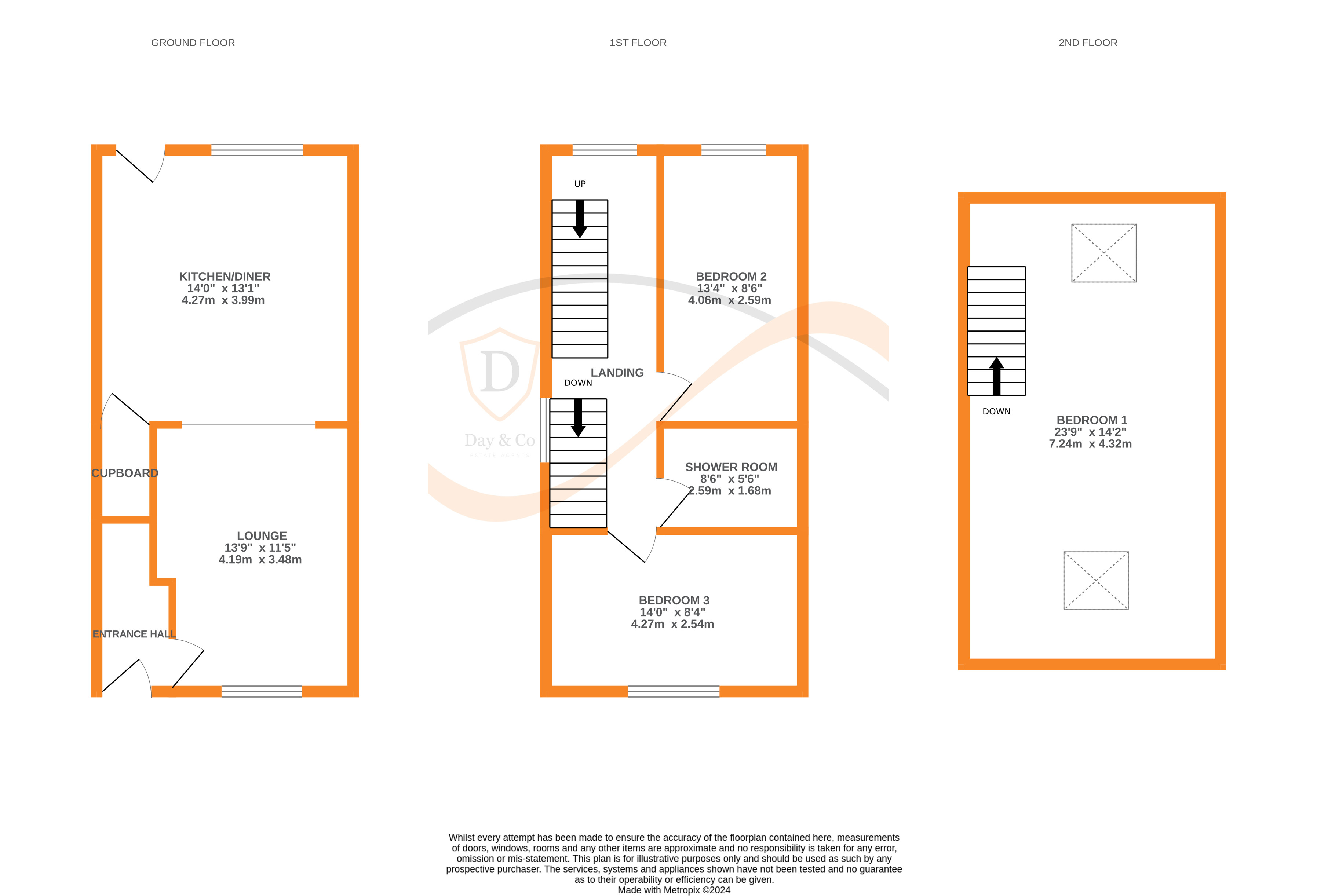 Floorplans For Oakworth, Keighley, West Yorkshire