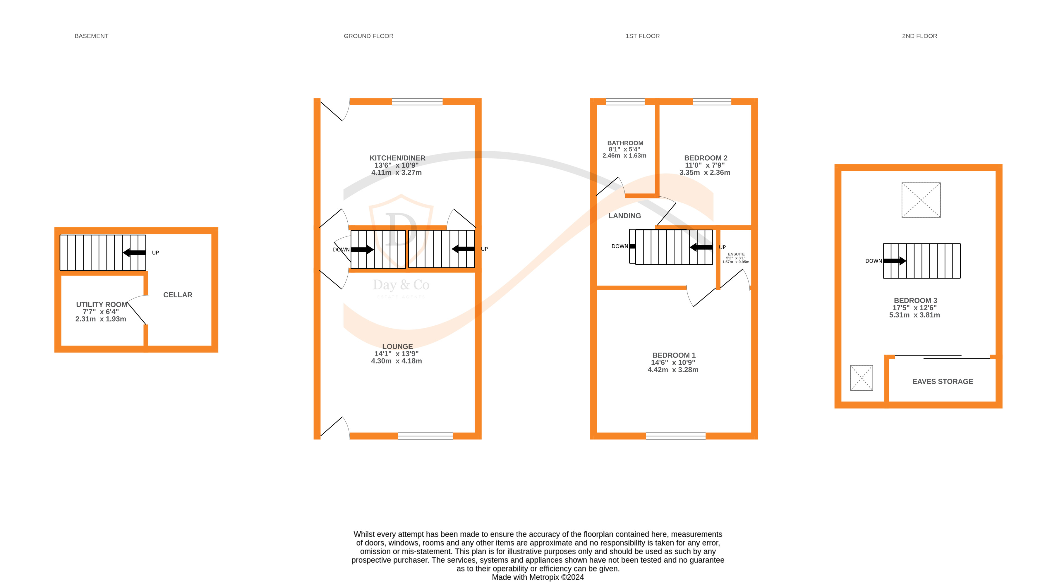 Floorplans For Oakworth, Keighley, West Yorkshire