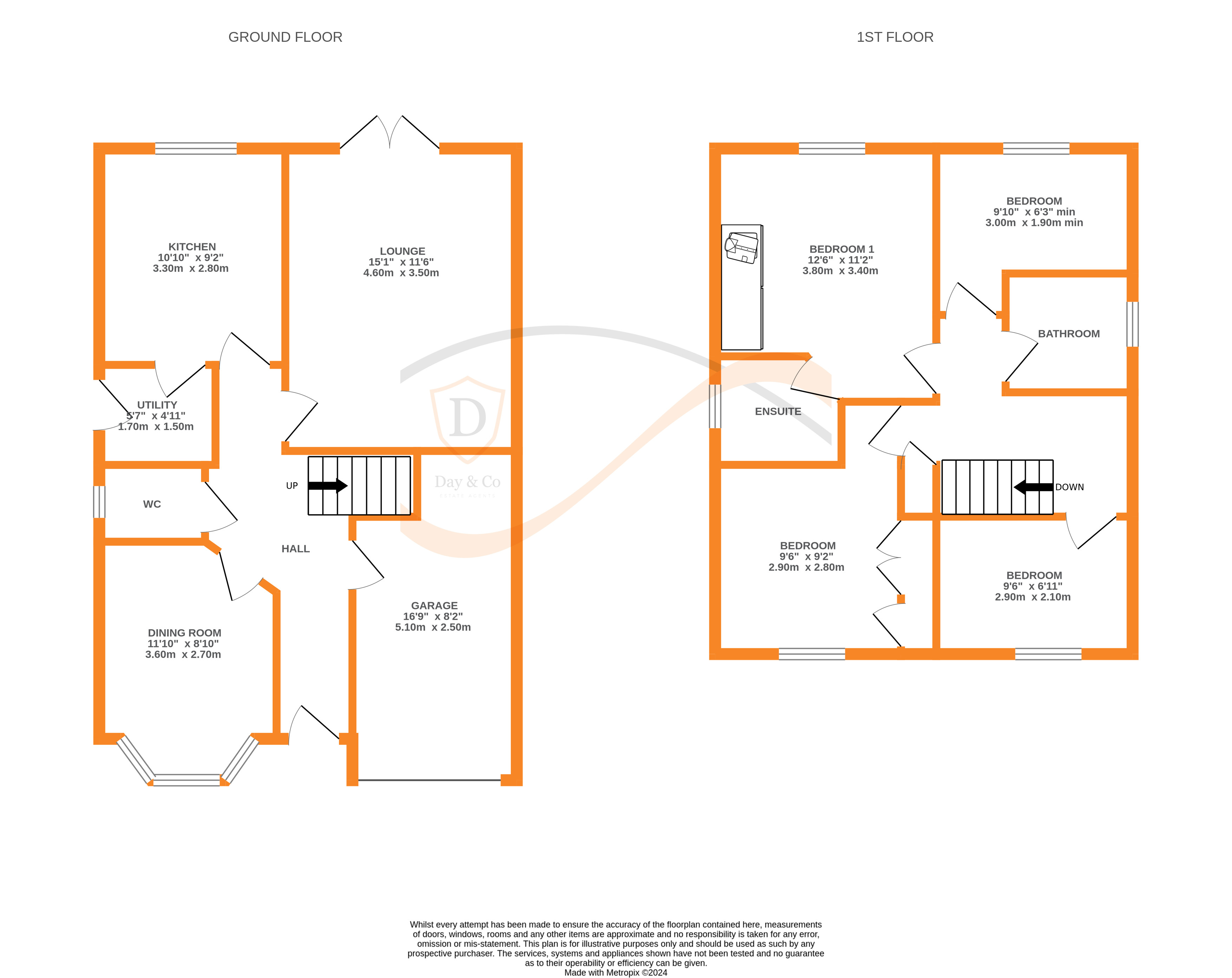 Floorplans For Low Fell Close, Keighley, West Yorkshire