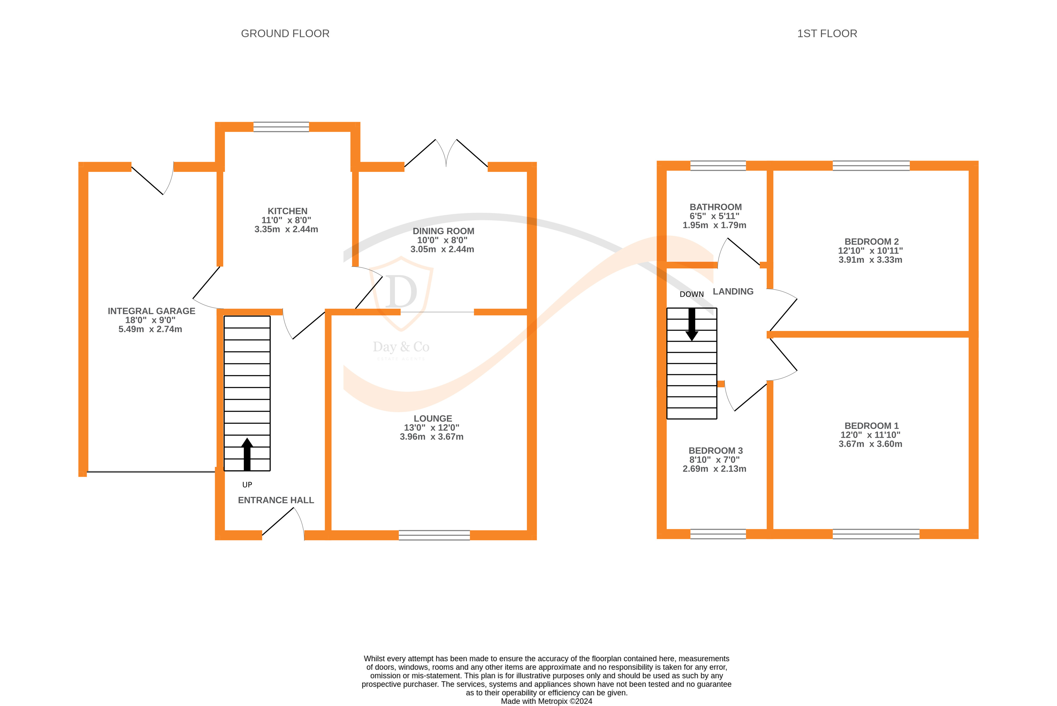 Floorplans For Nessfield Road, Keighley, West Yorkshire