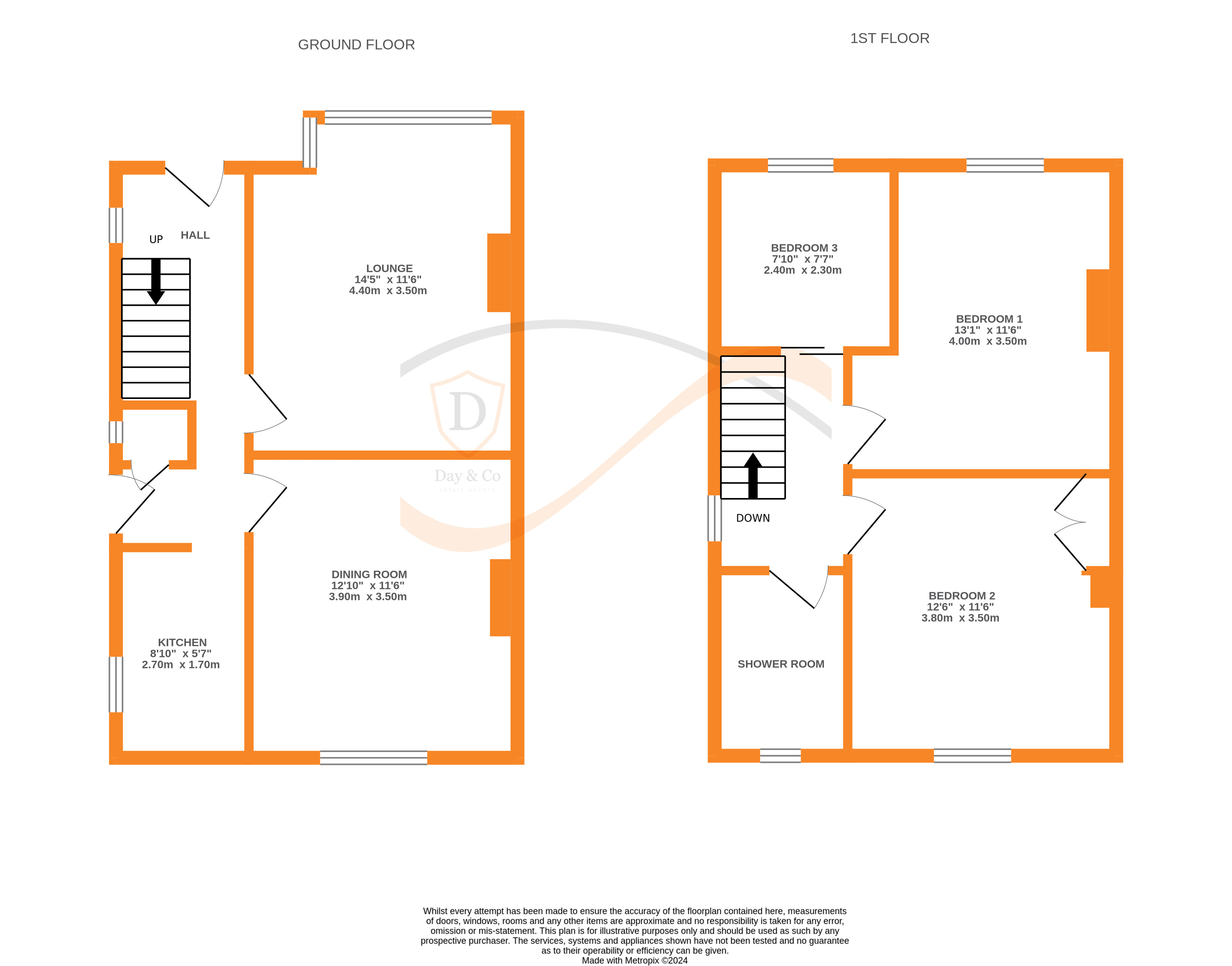 Floorplans For Oakbank Avenue, Keighley, West Yorkshire