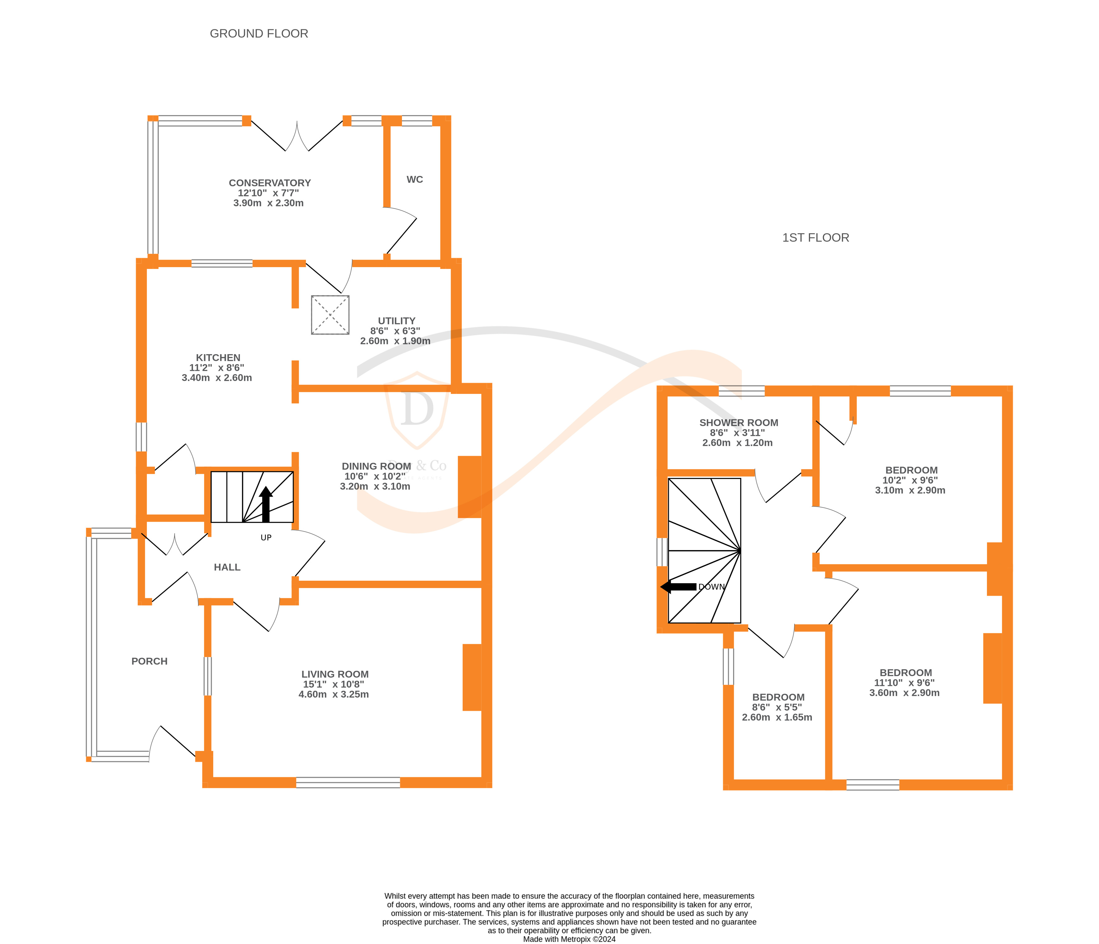 Floorplans For Thwaites Brow, Keighley, West Yorkshire