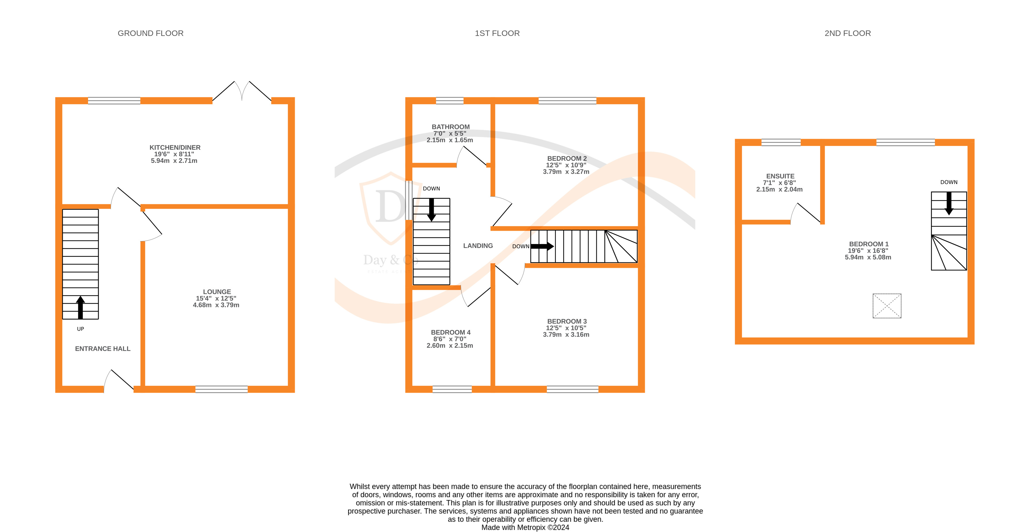 Floorplans For Nessfield Road, Keighley, West Yorkshire