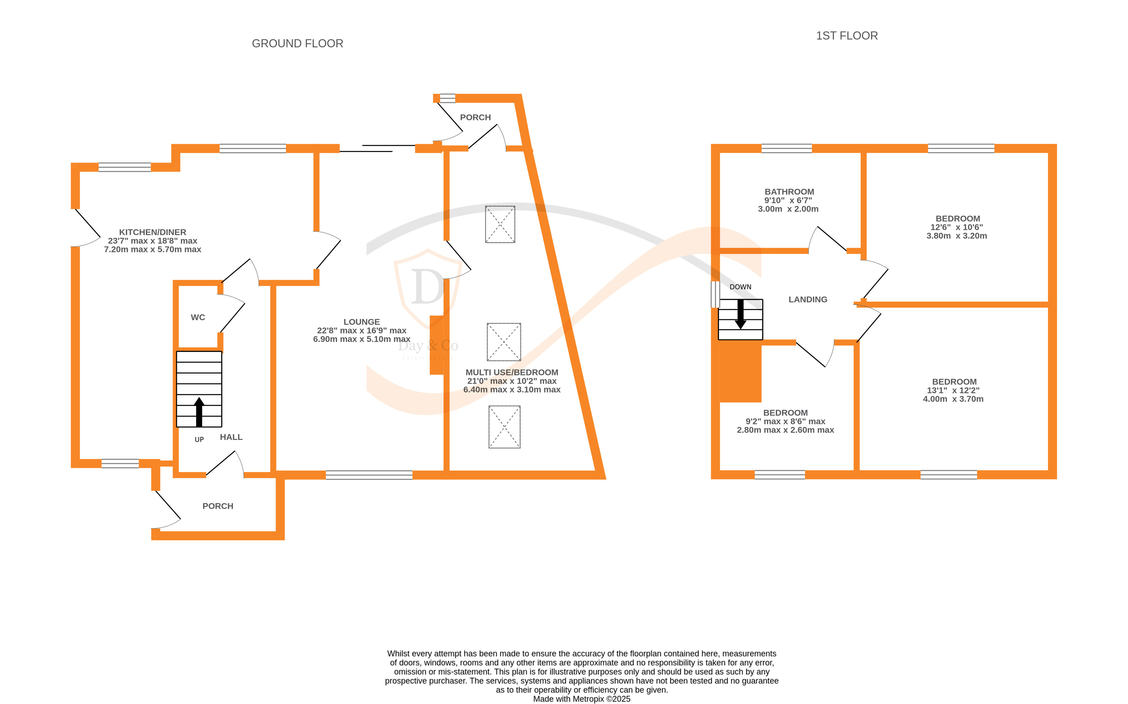 Floorplans For Ingrow Lane, Keighley, West Yorkshire