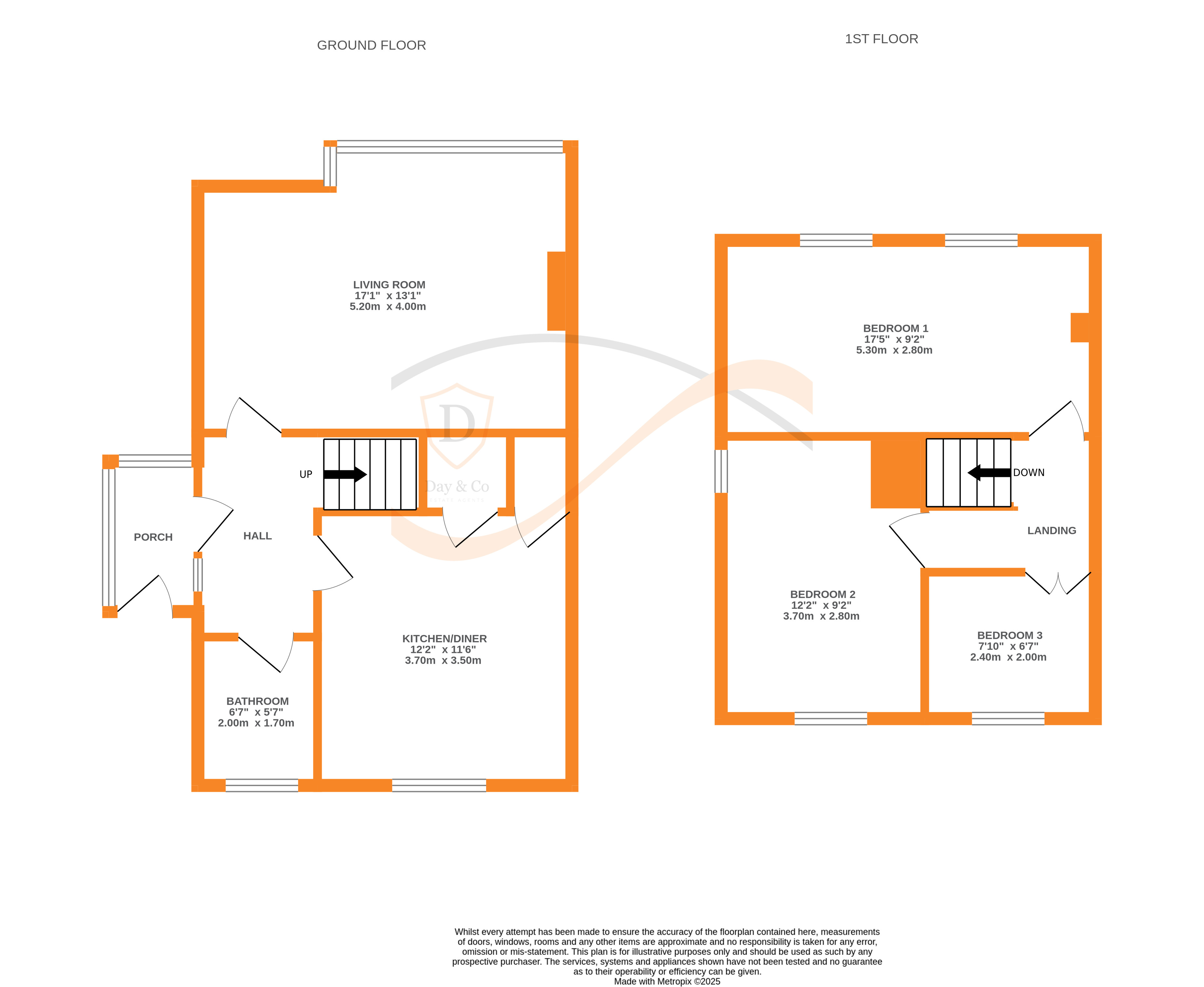 Floorplans For Thwaites Brow, Keighley, West Yorkshire