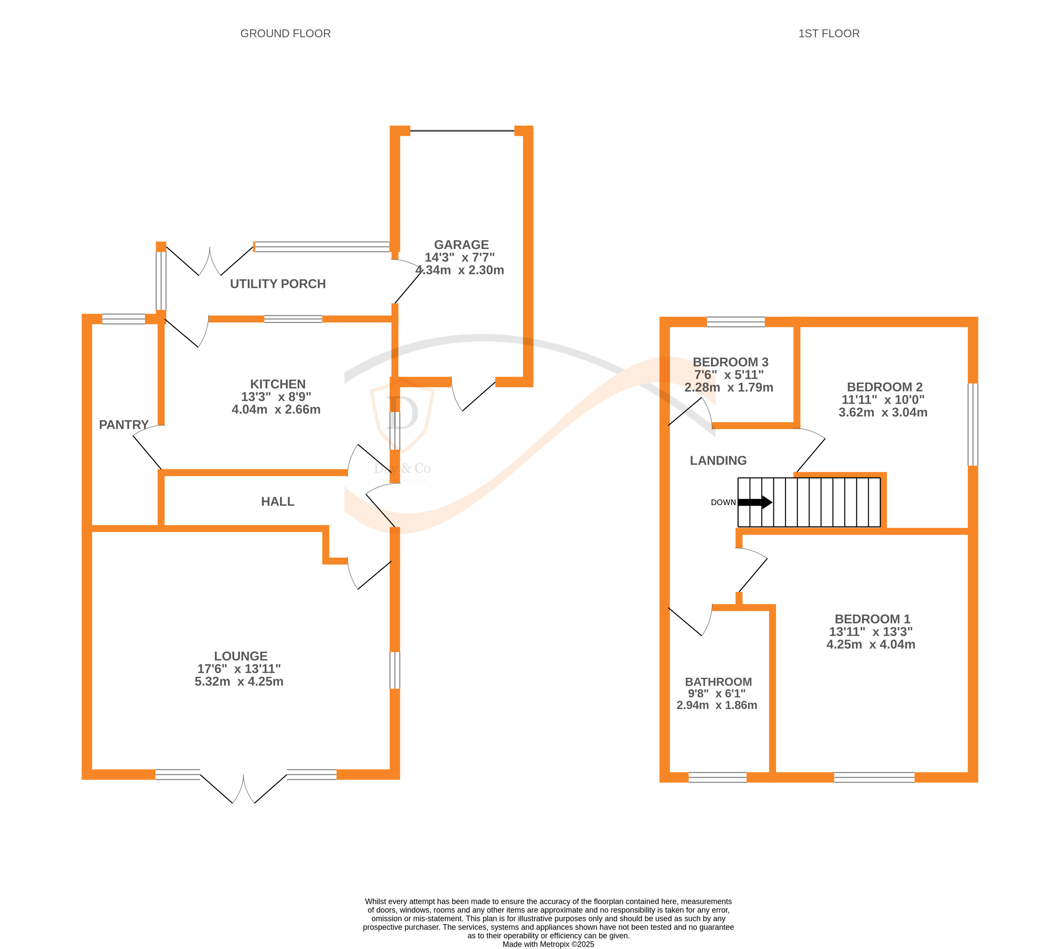 Floorplans For Oakworth, Keighley, West Yorkshire