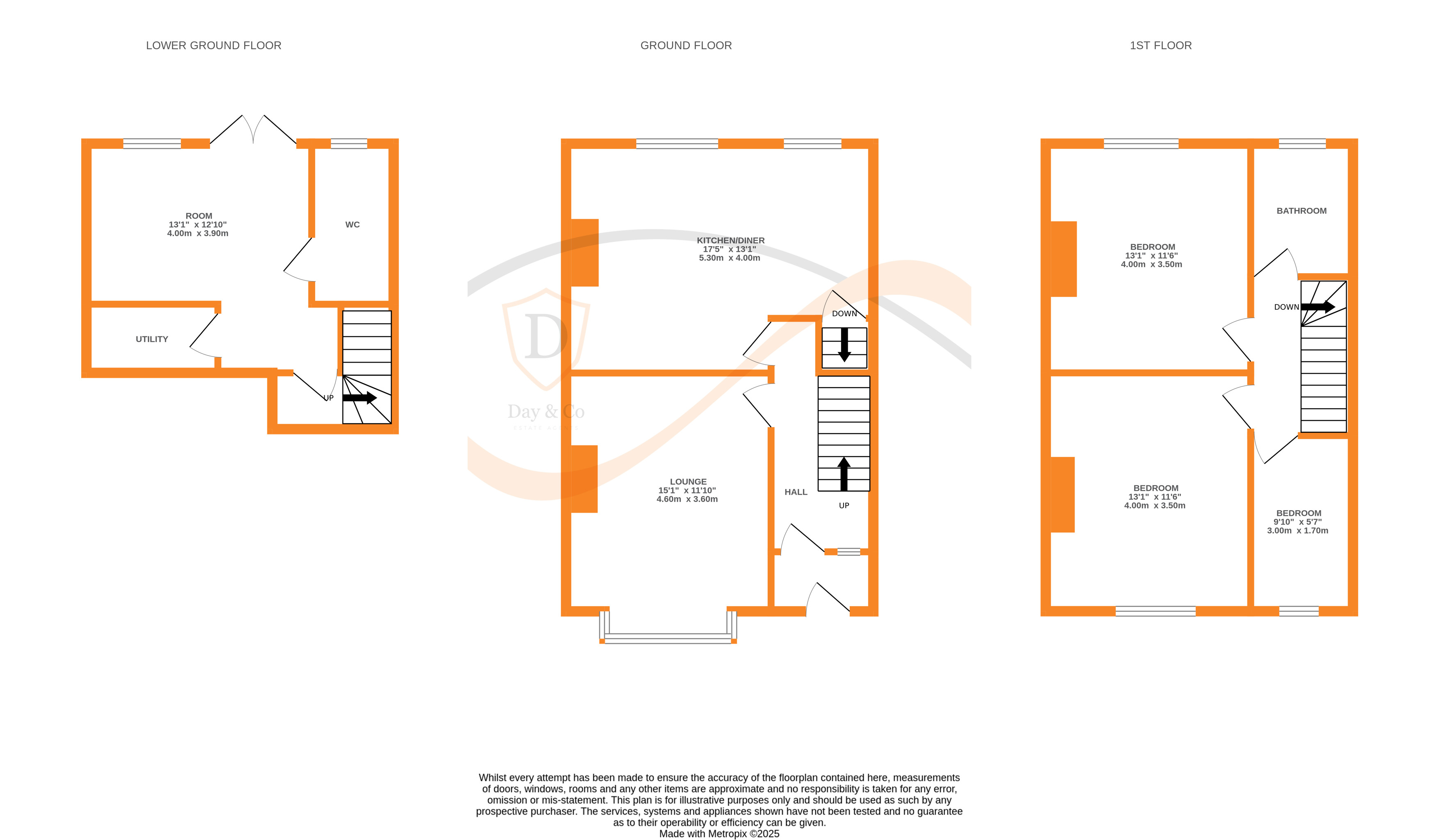 Floorplans For Oakworth, Keighley, West Yorkshire